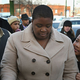 Cleopatra Pendleton, mother of Hadiya Pendleton, at her child's wake (Scott Olson/Getty Images)